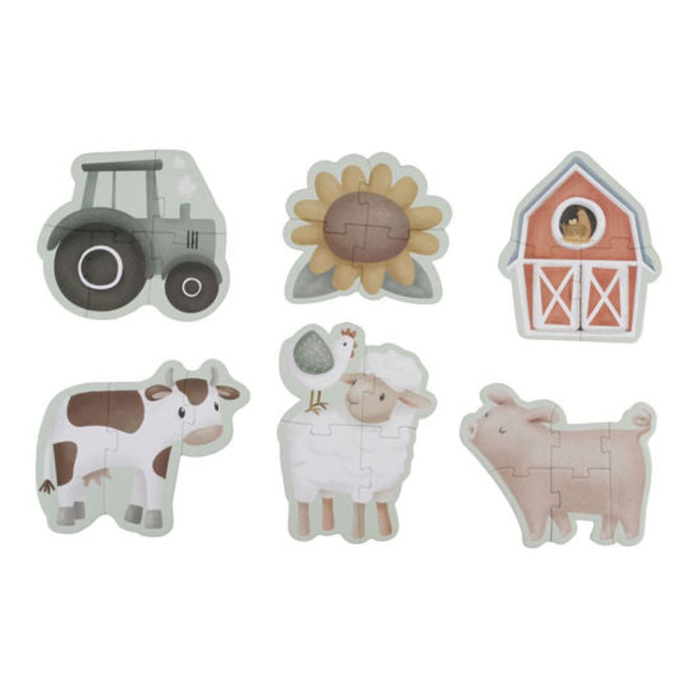 Little Dutch 6 in 1 Puzzle-Set Little Farm FSC