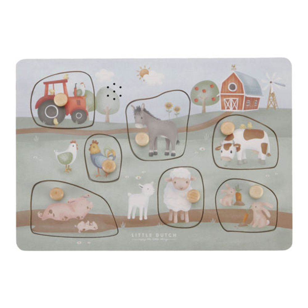 Little Dutch Sound-Greif-Puzzle Little Farm FSC