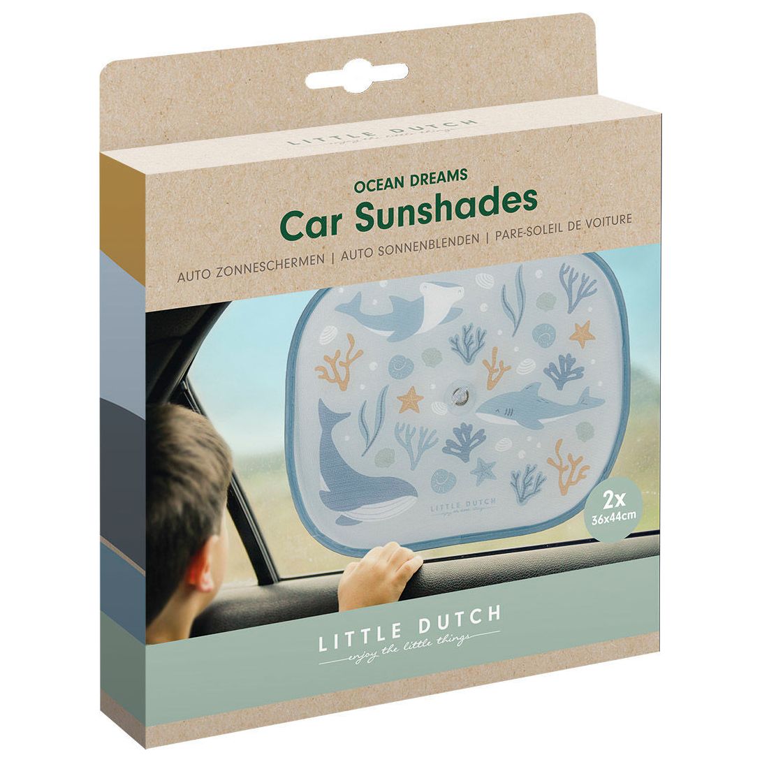 Little Dutch Auto Sonnenblende Ocean Dreams Blau