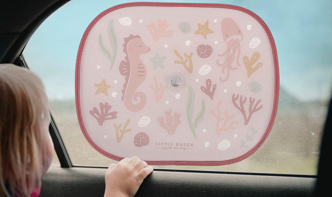Little Dutch Auto Sonnenblende Ocean Dreams Pink