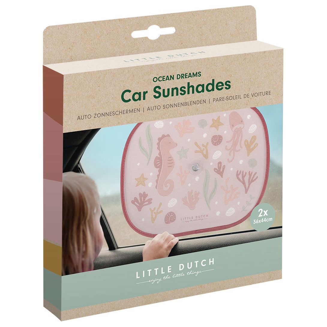 Little Dutch Auto Sonnenblende Ocean Dreams Pink