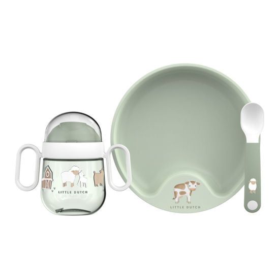 LIttle Dutch Set Babygeschirr Mio 3-teilig Little Farm