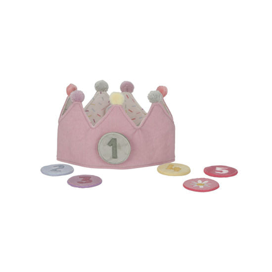 Little Dutch Geburtstagskrone mit Zahlen pink