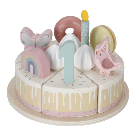 Little Dutch Holz Geburtstagstorte XL - pink