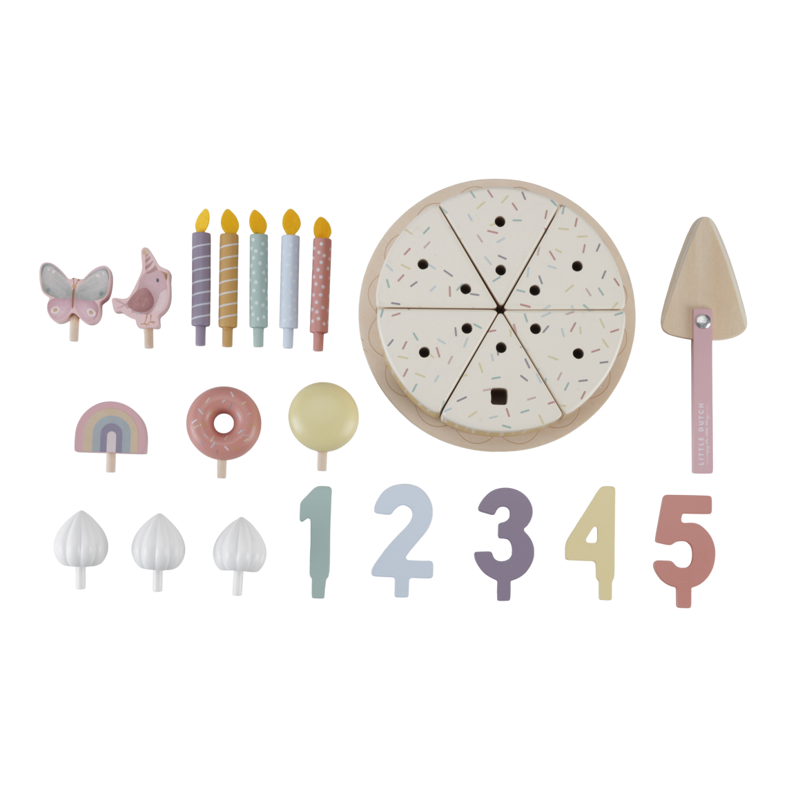 Little Dutch Holz Geburtstagstorte XL - pink