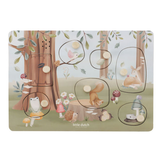 Little Dutch Sound-Greif-Puzzle Forest Friends FSC