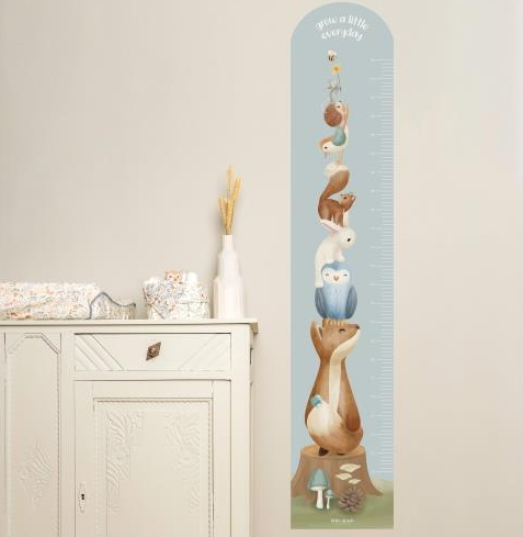 Little Dutch Messlatte Wandsticker / Wandaufkleber Forest Friends