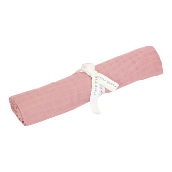 Little Dutch Swaddle muslin 120 x 120 cm Pure Pink Fairy Blossom