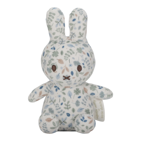 Miffy x Little Dutch Kuscheltier all-over print 15 cm - Lucky Leaves GRS
