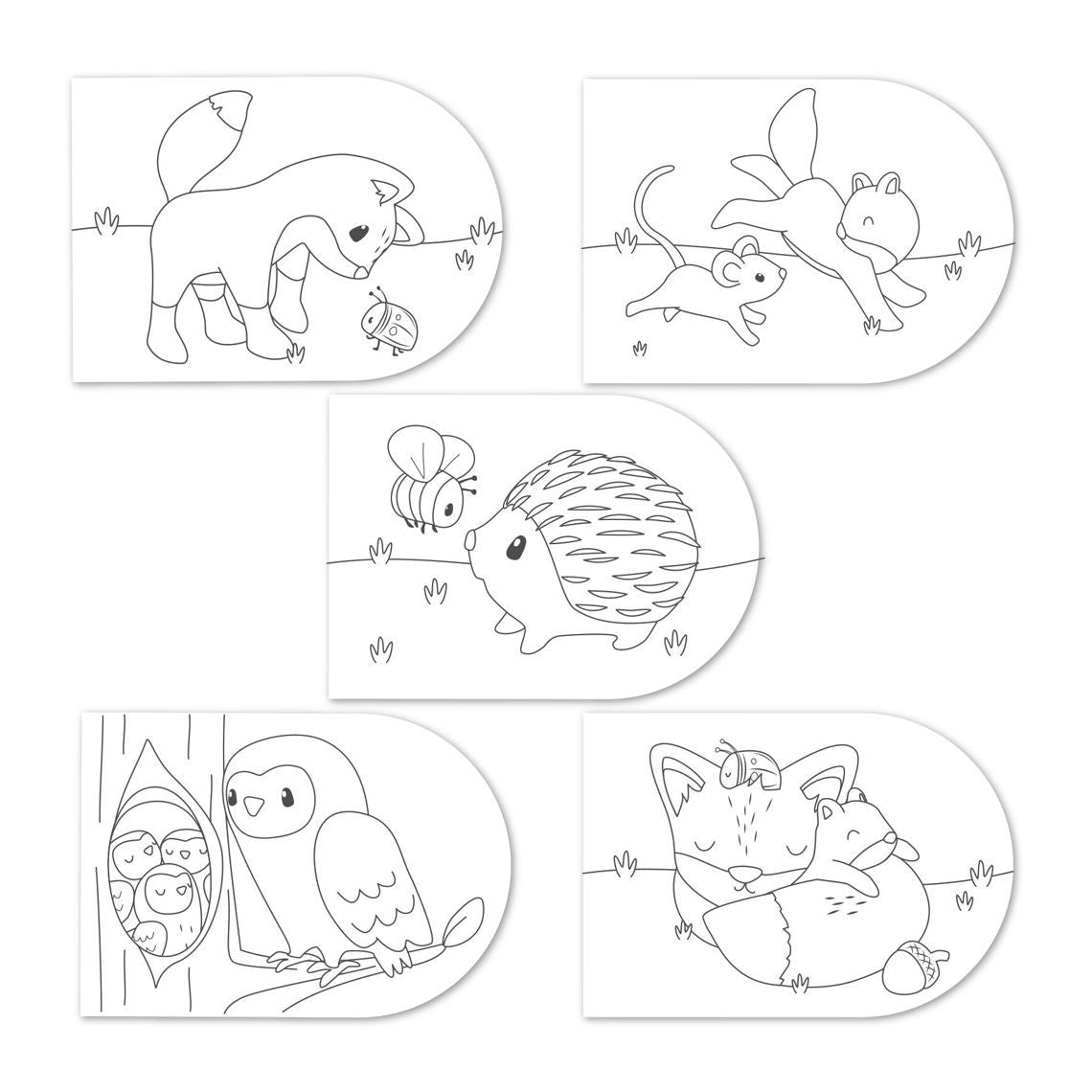 Little Dutch Malbuch mit Farbkasten Forest Friends