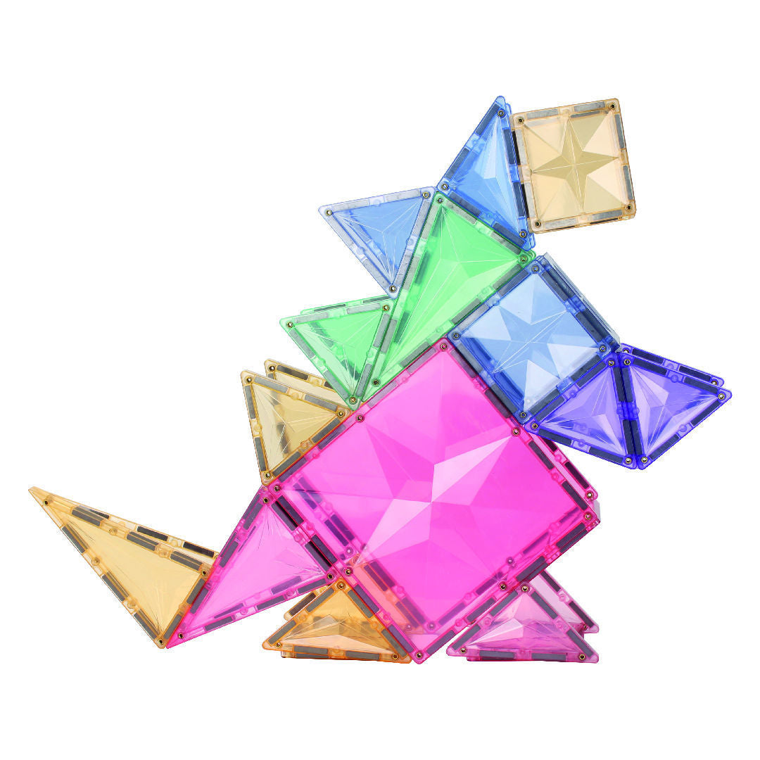 Cleverclixx Geometrie-Bausatz in Pastellfarben 45 Teile