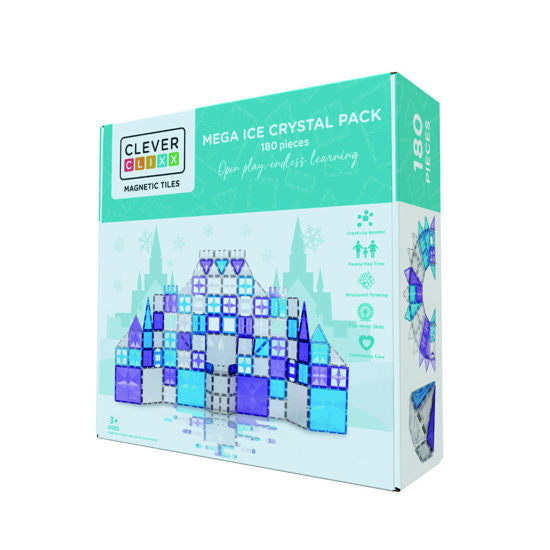 Cleverclixx Mega-Eiskristall-Bausatz | 180 Teile