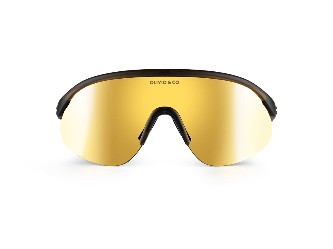 Olivo & Co Teen & Adult Half-Rim Sports Sunglasses-Lava grey