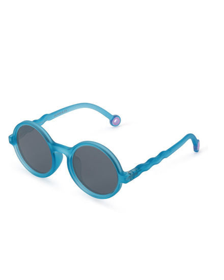 Olivo & Co KIDS Round Sunglasses-Coral Reef-Reef blue
