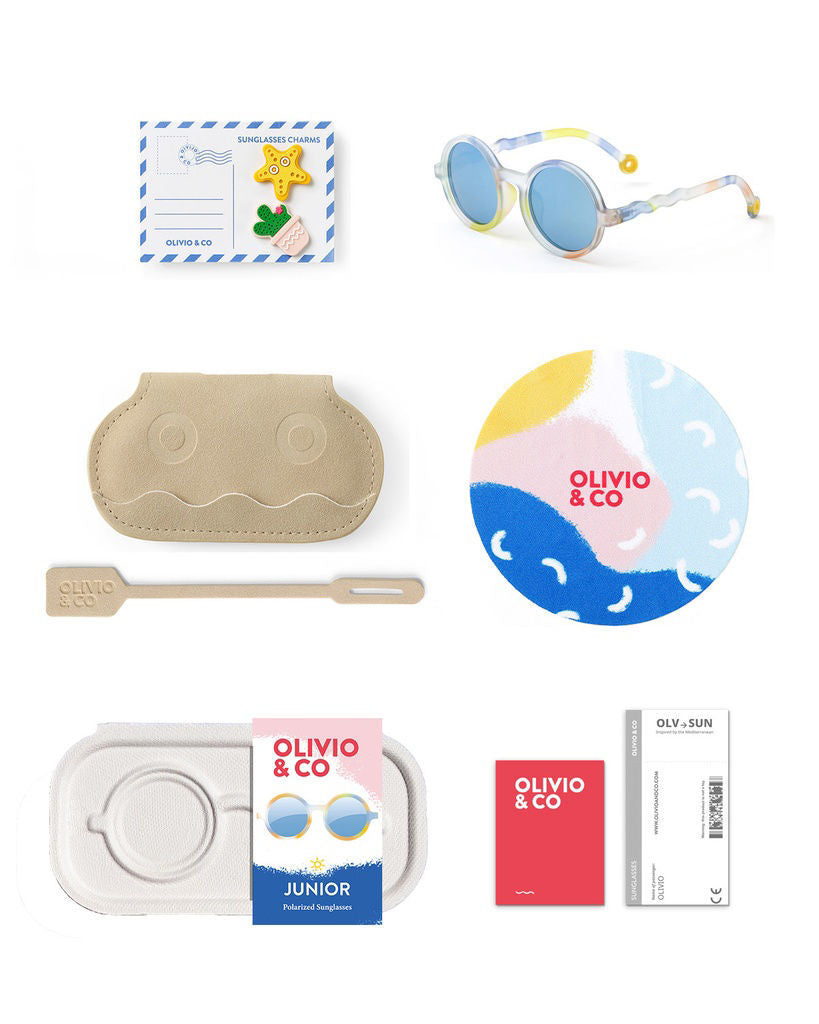Olivo & Co JUNIOR Round Sunglasses-Classic Olivio-Art Brush