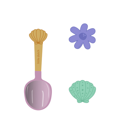 Little Dutch Dreamy Mermaid Beach Set 3pcs