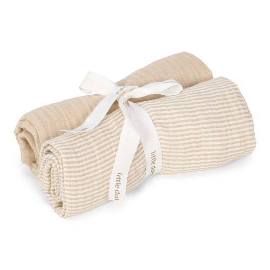 Little Dutch Swaddles muslin 70x70 - Pure Soft Beige