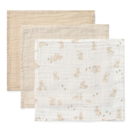 Little Dutch Mundtücher Set - Baby Bunny