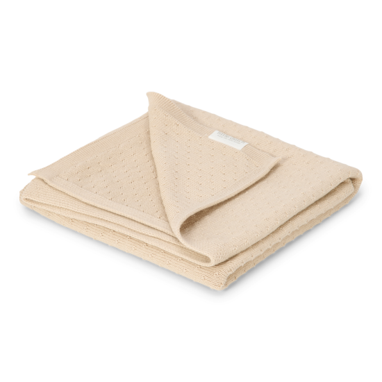 Little Dutch Wiegedecke gestrickt - Pure Soft Beige