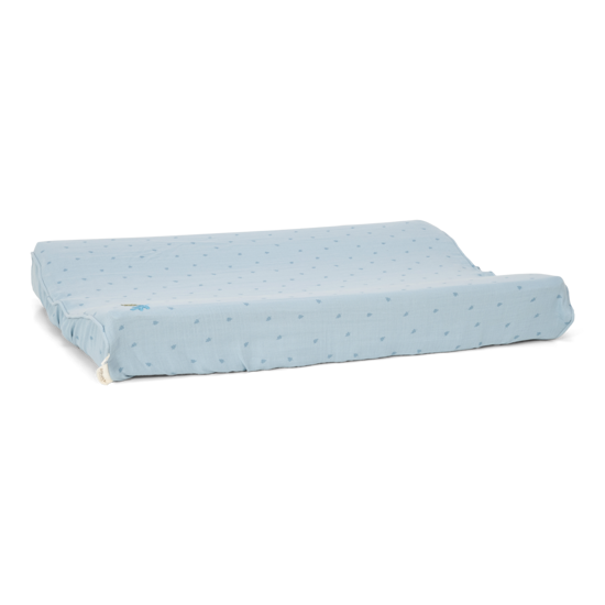 Little Dutch Wickelunterlagenbezug - Pure Denim Blue