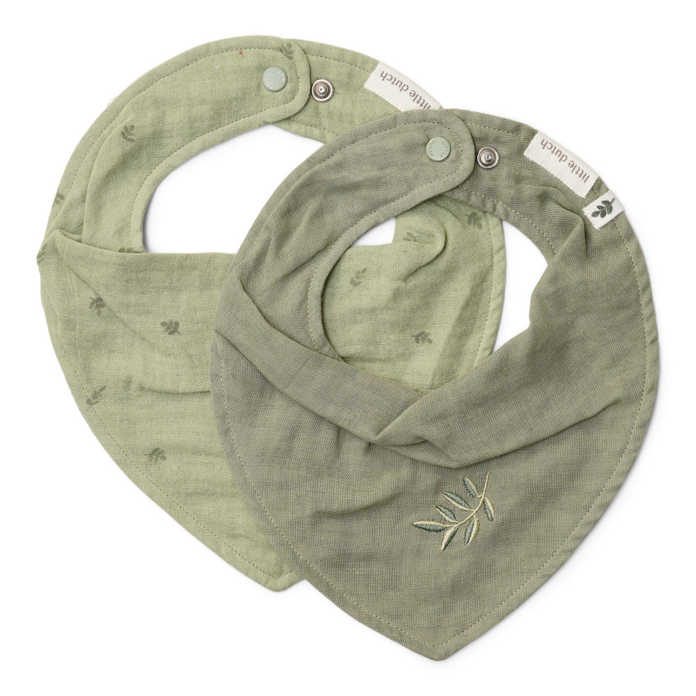 Little Dutch Lätzchen 2-er Set - Pure Sage