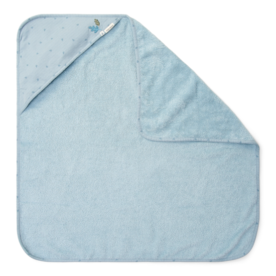 Little Dutch Kaputzenhandtuch - Pure Denim Blue - 75x75