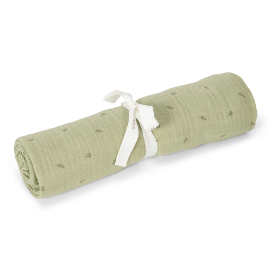 Little Dutch Swaddle muslin 120x120 - Pure Sage
