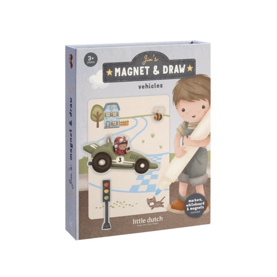 Little Dutch Magnet Bastelset Jim & Fahzeuge