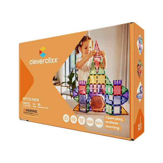 Cleverclixx Kompakt-Bausatz in Pastellfarben 36 Teile