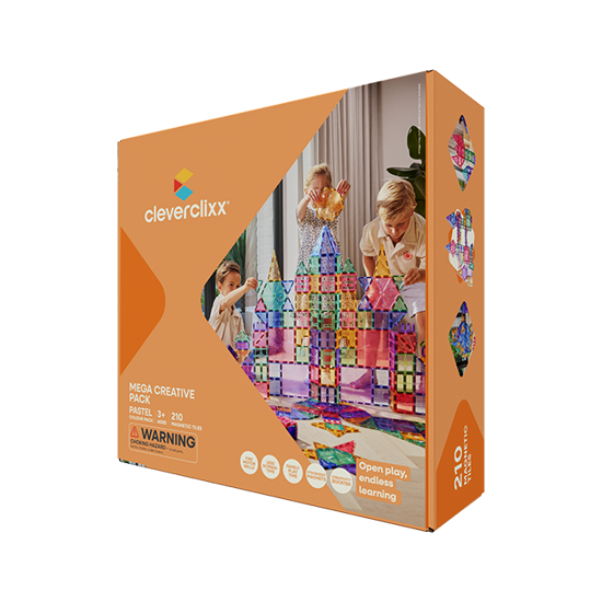 Cleverclixx Mega-Kreativ-Bausatz in Pastellfarben 210 Teile