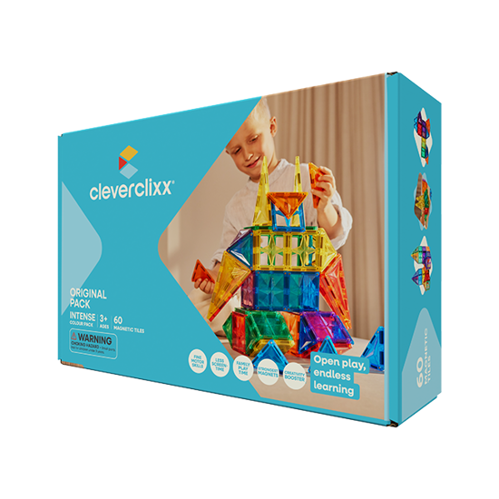 Cleverclixx Original-Bausatz in Knallfarben 60 Teile