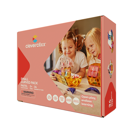Cleverclixx Small Curved Pack Pastellfarben | 34 Teile