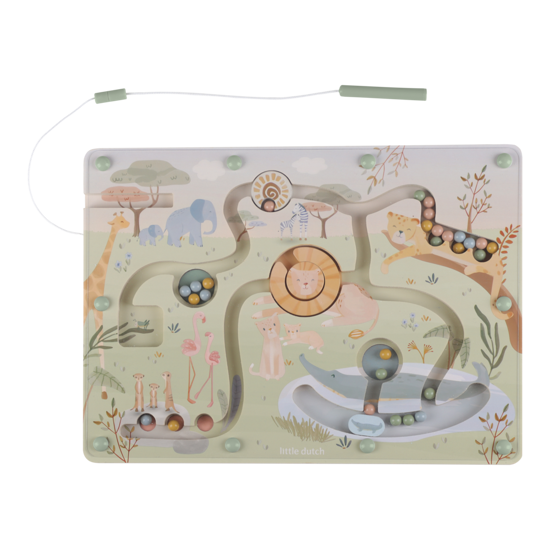 Little Dutch Magnetisches Labyrinth FSC - Safari Friends
