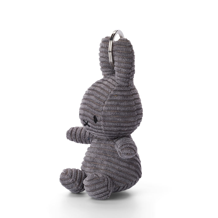 Miffy Kordsamt grau 10 cm Schlüsselanhänger