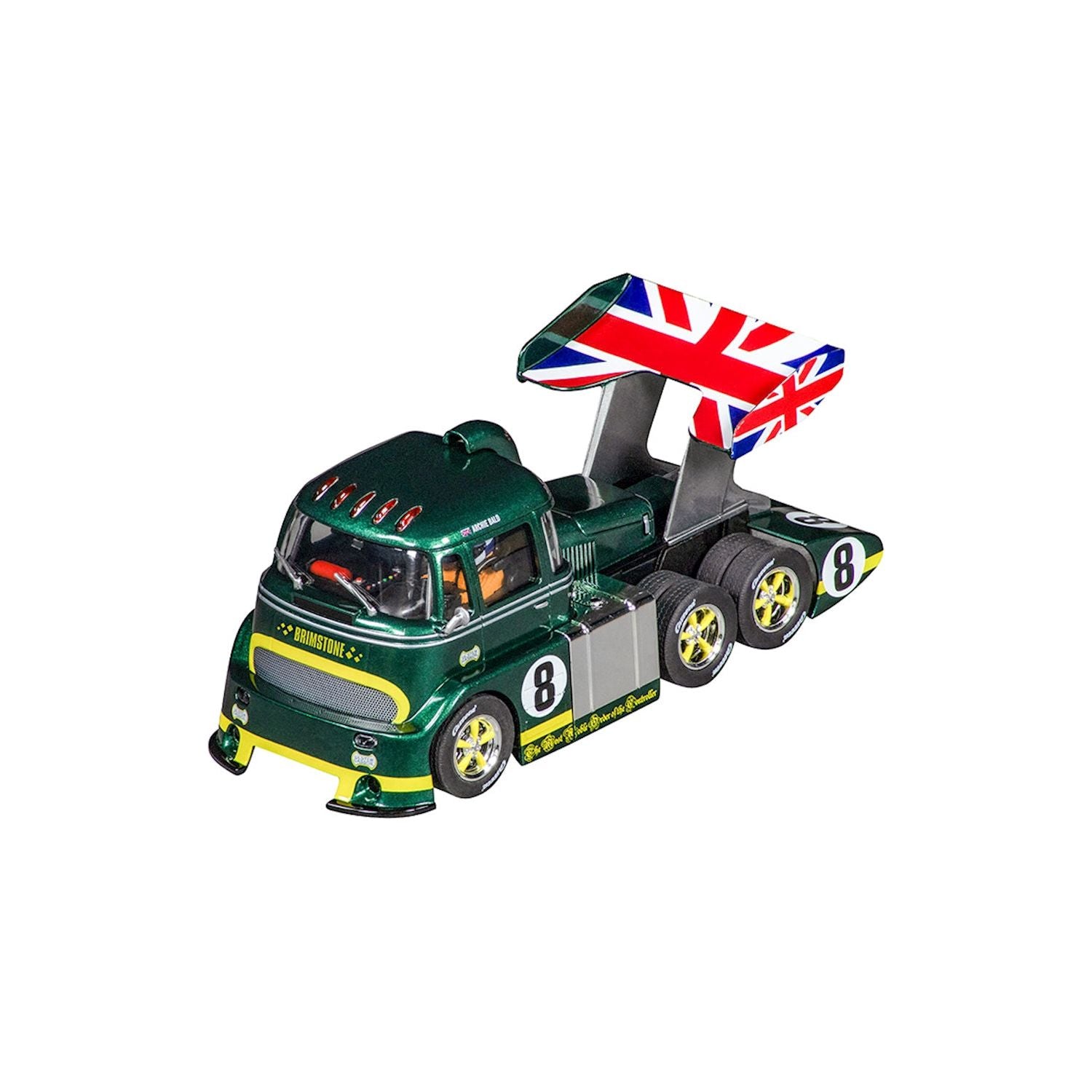 Carrera D132 British Racing Green No.8 Racetruck Cabover