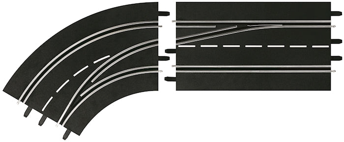 Carrera D124/132 Spurw.Kurve links, A-I
