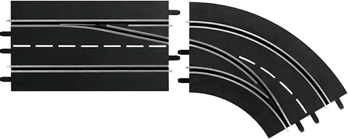 Carrera D124/132 Spurw.Kurve rechts, A-I