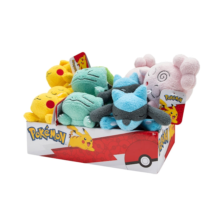 Pokémon Plüsch schlafend 12cm assortiert