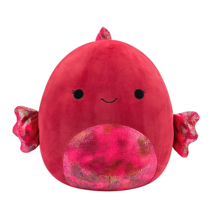 Squishmallows Barella Fisch 40cm Himbeerfarbig