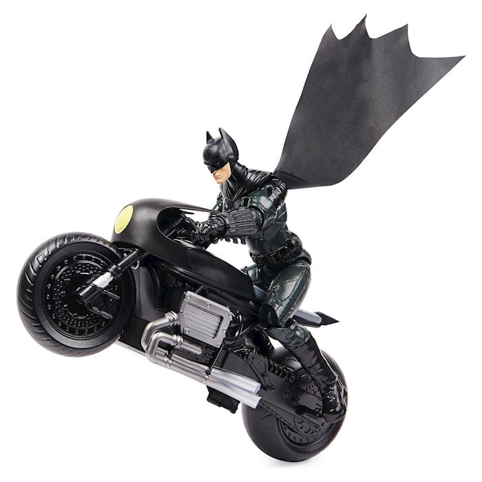 Batman Bat-Cycle & Figur Batman 30cm Movie - The Batman