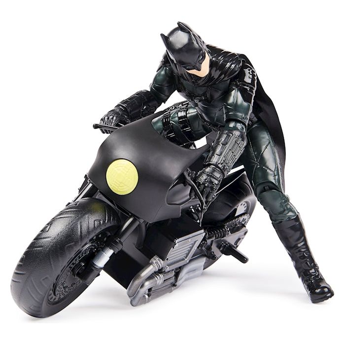 Batman Bat-Cycle & Figur Batman 30cm Movie - The Batman