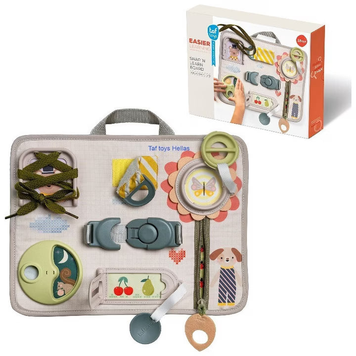 Taf Toys Busy Board Snap 'n Learn, 18M+