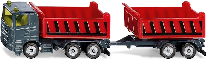 LKW mit Kippmulde und Anhänger