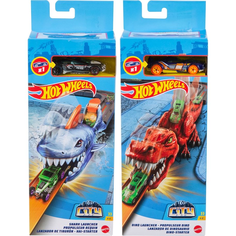 Hot Wheels City Track Launchers ass.