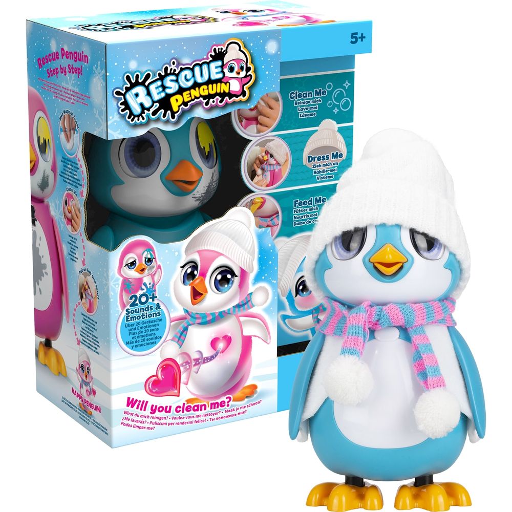 Rescue Penguin blau - Interaktiver Pinguin