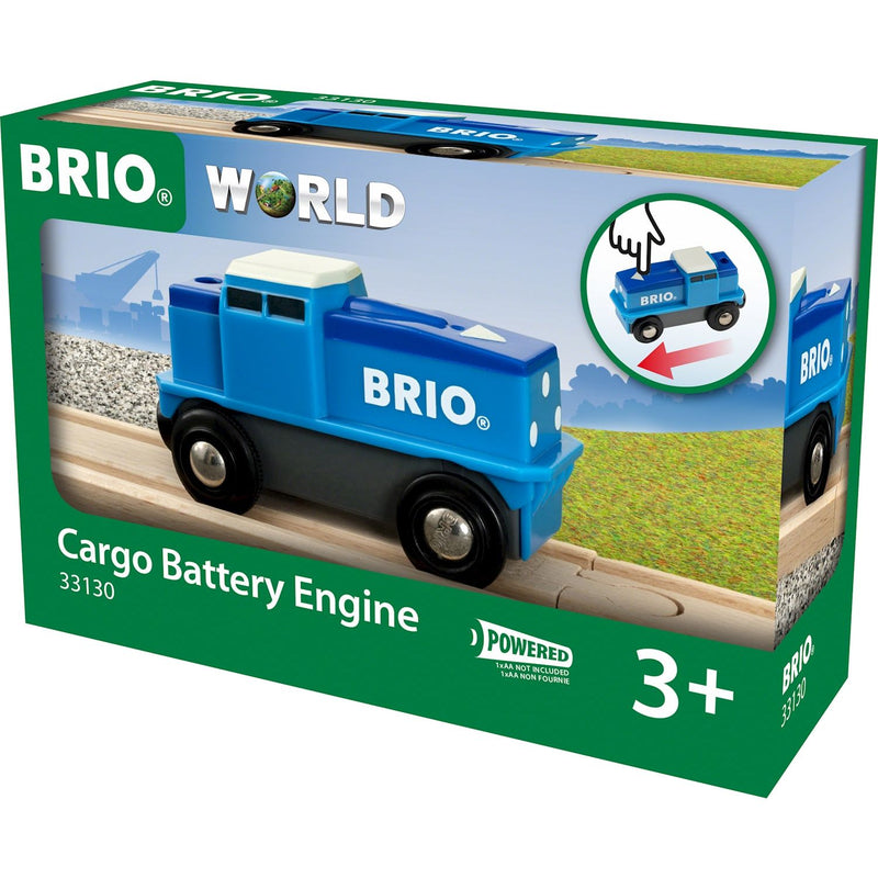 Brio Blaue Batterie Frachtlok