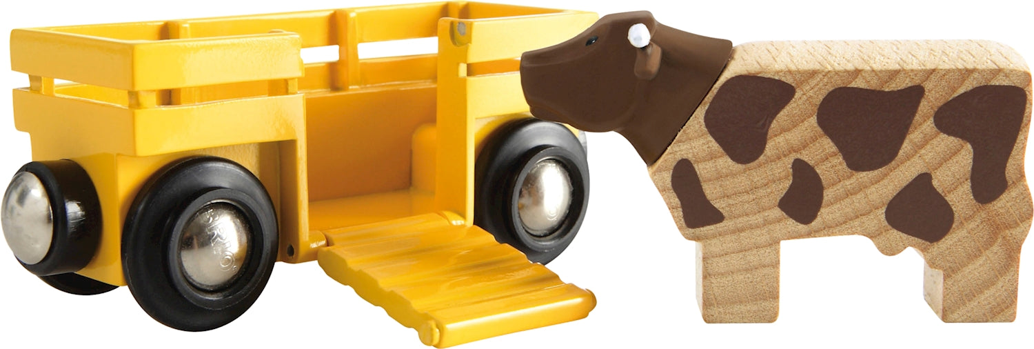 Brio Tierwagen mit Kuh