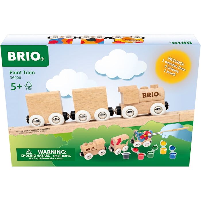 BRIO Paint Train Zug mit 2 Waggons