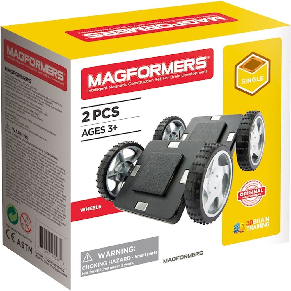 Magformers Räder 2 Teile,Grundplatte,magnetische Teile