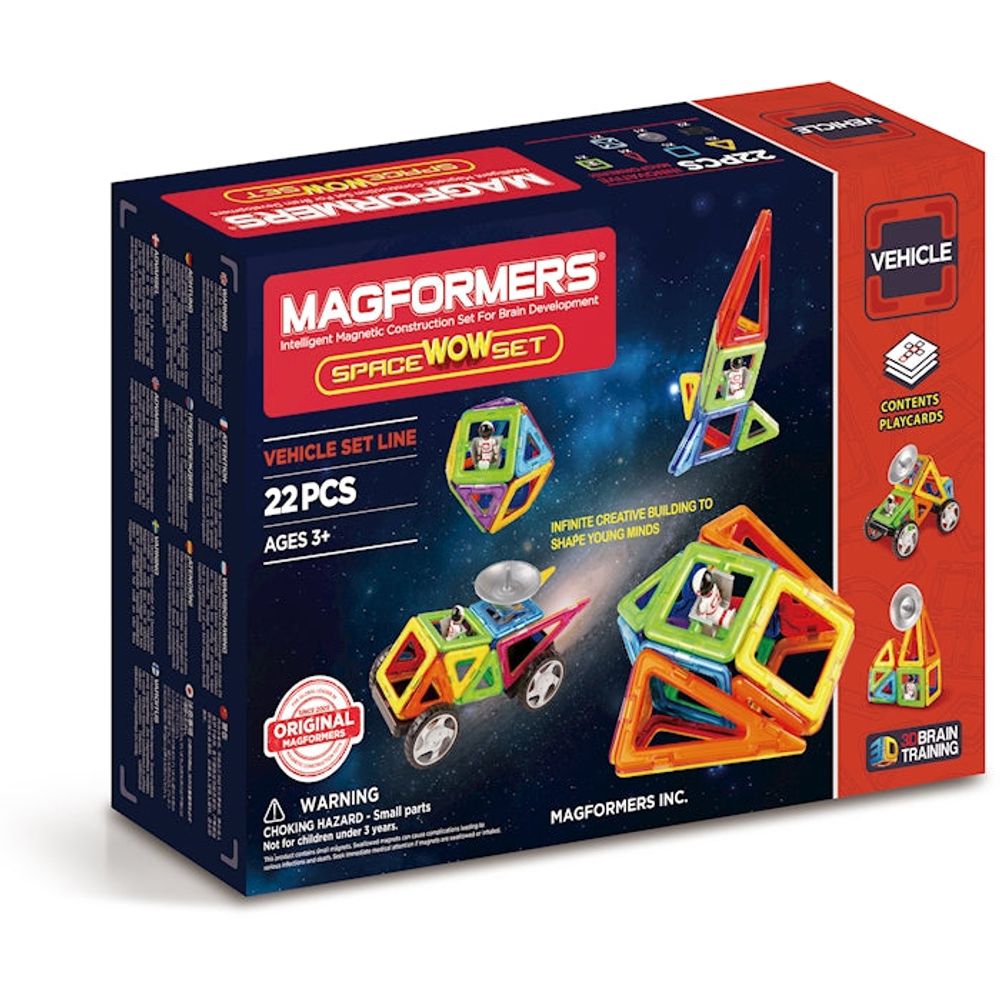 Magformers Space Wow 22 magnetische Bauteile zum Thema Weltall